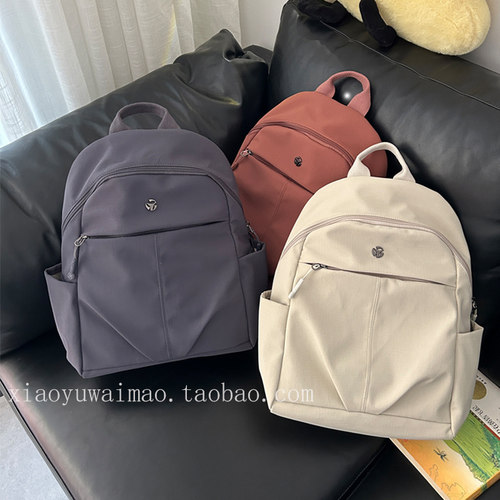 百搭上课小众新品防水电脑双肩包