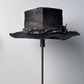 禾创社中性帅气手工礼帽夏季 遮阳透气植物染草编小众设计师草帽子