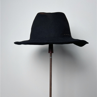 禾创社暗黑系列秋冬保暖羊毛礼帽中性款山本耀司风费多拉折叠毡帽