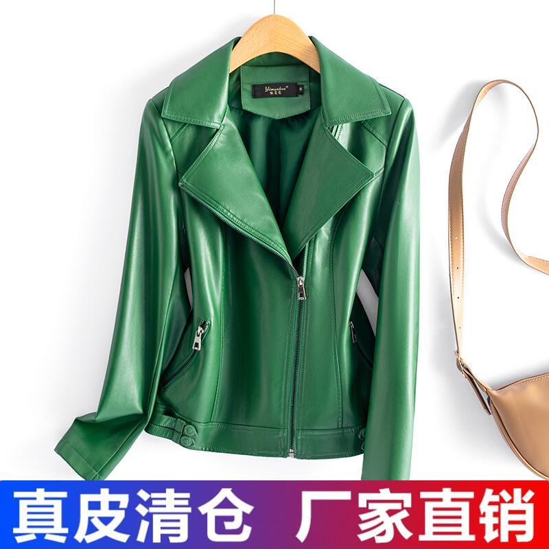 海宁真皮皮衣女2025秋冬季新款