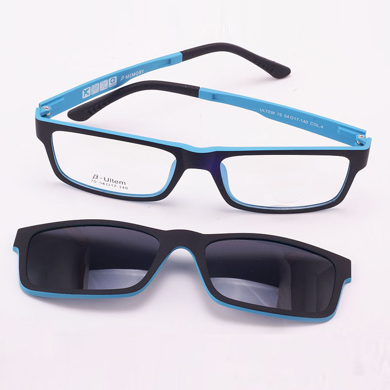 超轻眼镜框架磁铁套镜偏光双层镜镀膜墨镜片近视眼镜太阳镜 jkk70