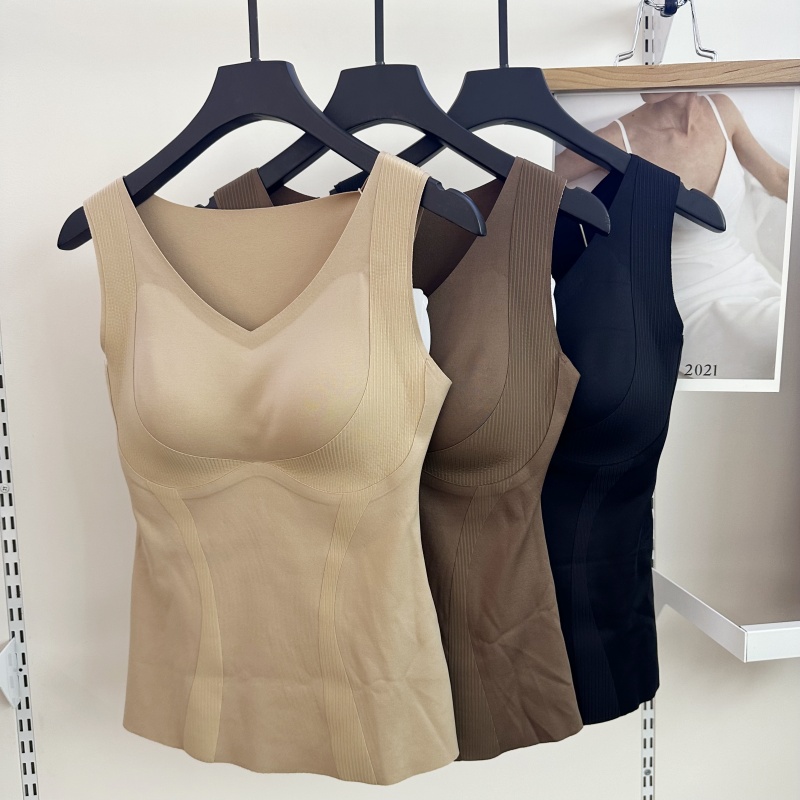 无痕收腹塑身背心美体免穿文胸