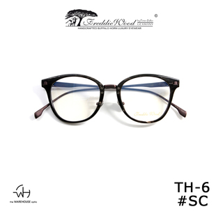 WAREHOUSE the TH6 Freddie optic Wood 牛角手工眼鏡49口