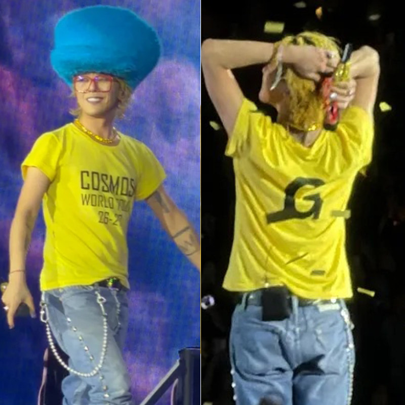 BIGBANG Oakland演唱会权志龙同款字母印花G重磅纯棉短袖T恤男女
