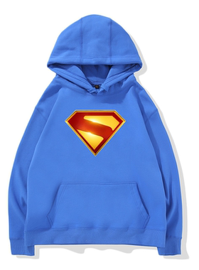 DC超人卫衣男衣服秋季新款同款漫威圆领童装电影周边衣服superman