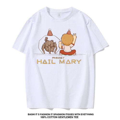 电影挽救计划Project Hail Mary高司令同款短袖T恤男女宽松上衣服