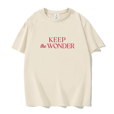 我们的秘密Lingorm邝玲玲同款宽松短袖T恤女Always Wonder上衣服