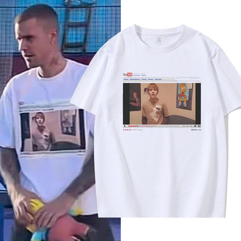 Justin Bieber贾斯汀比伯swag专辑同款周边短袖男女夏季新款T恤衫图片