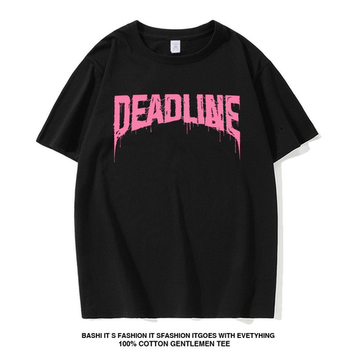 DEADLINE演唱会周边t恤夏blackpink同款短袖衣服lisa穿搭tshirt
