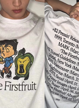NCT李马克同款周边SOLO专辑应援The Firstfruit短袖T恤男女上衣服
