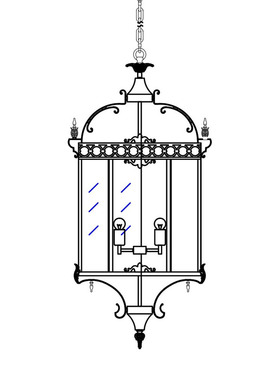 美国UL澳大利亚SAA认证仿古别墅玄关走廊咖啡厅吧台酒吧灯饰