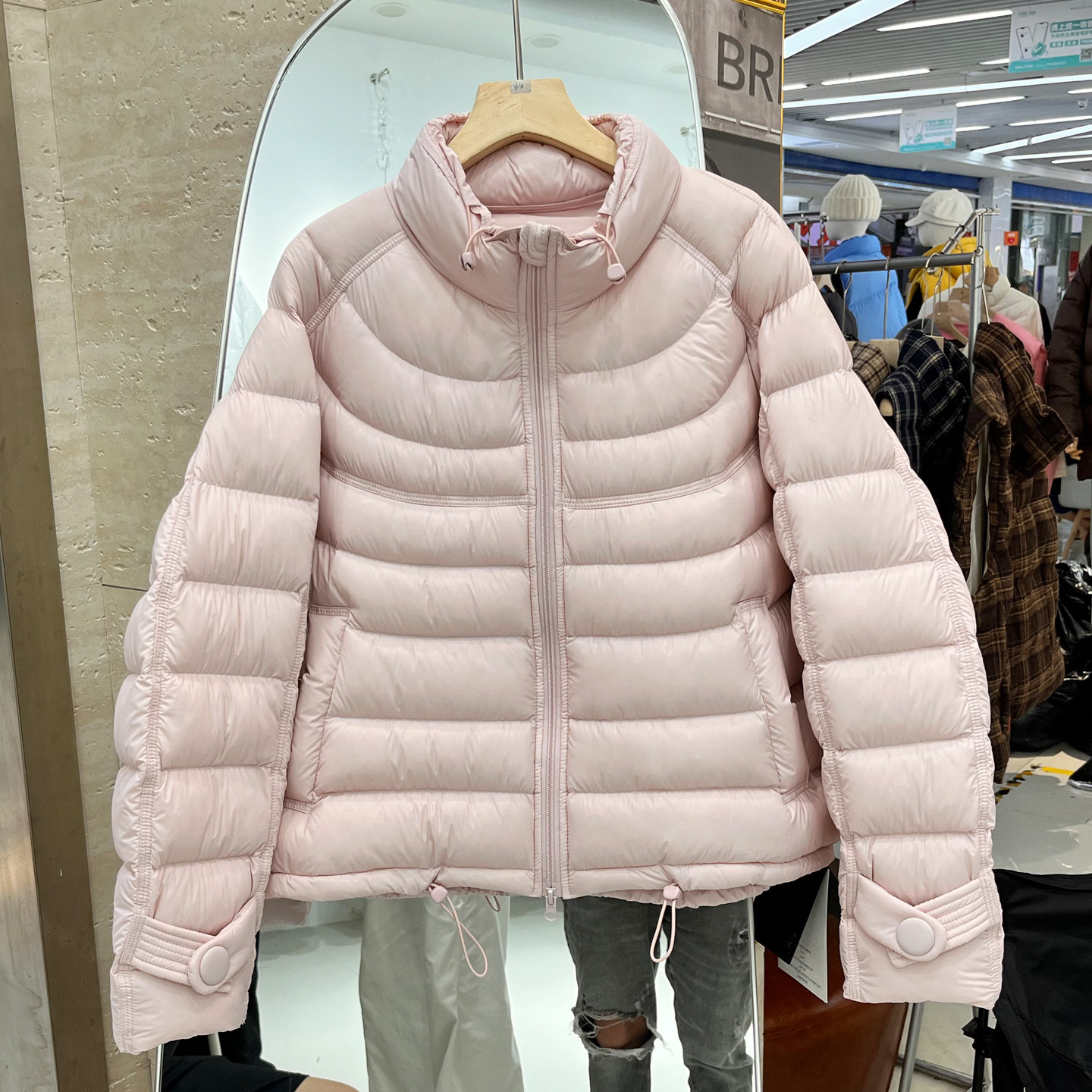 排骨立领加厚保暖90新国标羽绒服