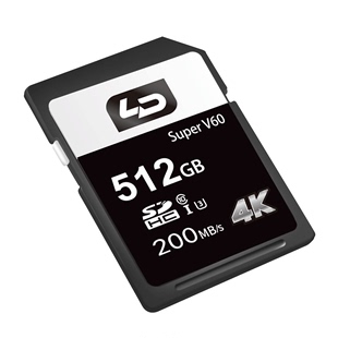 200MB 灵动 适用于微单相机视频拍摄 UHS单芯V60SD512G 256G