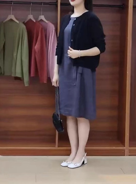 今年流行特惠25351大爱美依缘2025夏季新款简约纯色系带显瘦