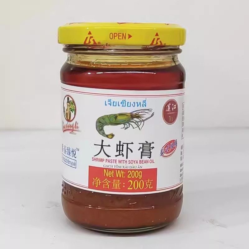 科宇牌潘泰臻悦大虾膏200g泰式风味虾膏虾头油 虾酱虾肉虾米肉酱