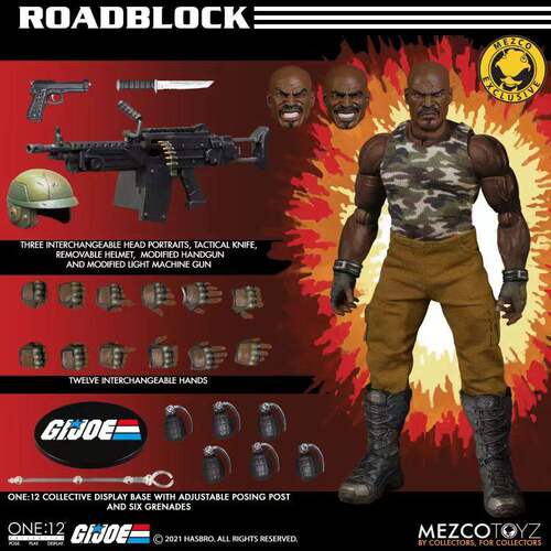现货Mezco特种部队gijoe拦路虎金标限定 6寸1/12布衣可动人偶手办