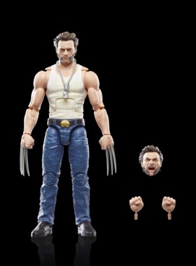 Marvel Legends孩之宝 漫威背心金刚狼 X战警死侍1/12可动手办6寸