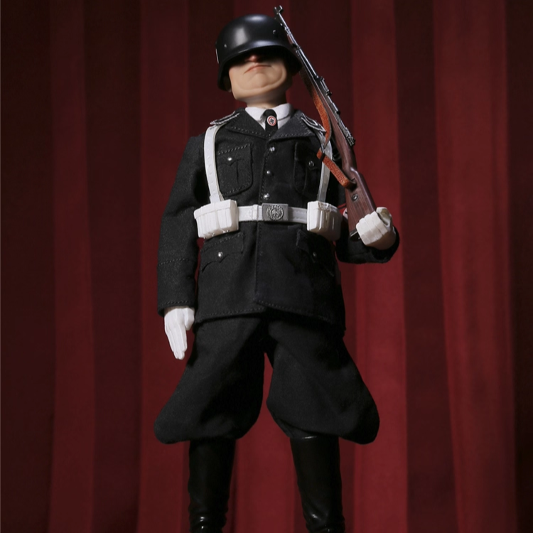 POPTOYS BGS010 大头兵系列 黑SS胖子款 6寸1/12布衣可动人偶手办