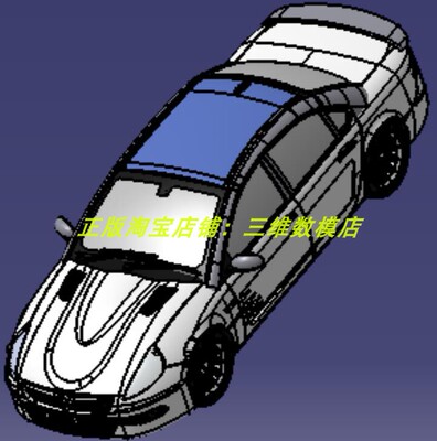 沃克斯豪尔VAUXHALL三厢轿车 英国汽车内外饰座椅 3D三维几何模型