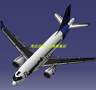 空客A220双涡轮引擎发动机固定翼大客机飞机3D三维几何数模型stp