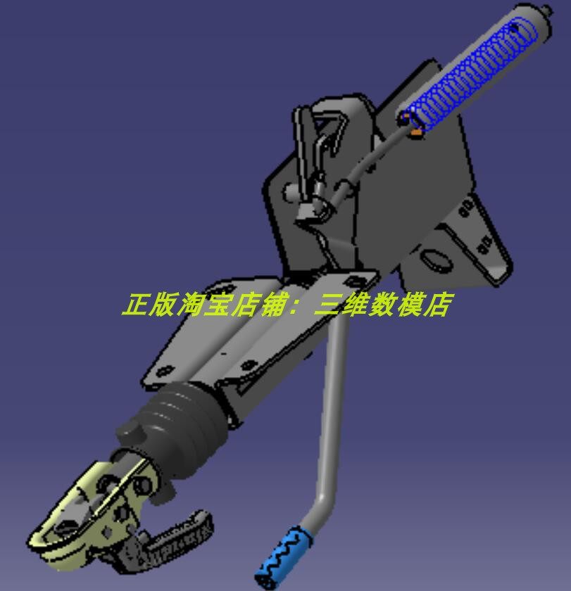 拖车挂接制动装置 挂车连接机构 3D三维几何模型数模建模 stp格式