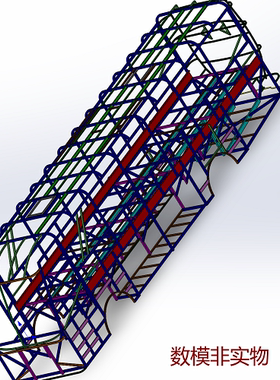 12m米大巴客车公共汽车身骨架3D三维几何数模型车框架Solidworks