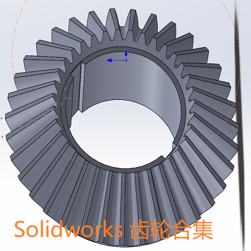 齿轮合集solidworks三维几何数模型锥齿轮直齿轮斜齿轮蜗杆花键