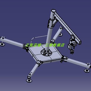 便携可移动悬臂式起重机电动起重机吊车支架 3D三维几何数模型stp