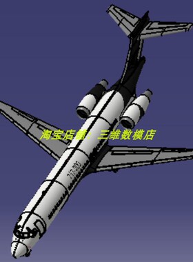 波音717大飞机客机轮子3D三维几何数模型澳航黑色外观stp涡轮引擎