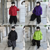 新款 Jimmy妈童装 冬季 儿童夹棉重工连帽冲锋衣外套