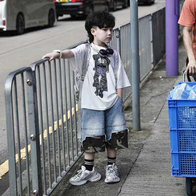 Jimmy妈童装【私服穿搭】夏季·美式潮酷白色短袖T恤