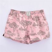 女夏短裤 全棉家居裤 欧美印花热裤 小瑕疵特价 偏大可爱卡通磨毛裤 子