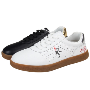 红棉太极鞋软皮牛筋底中国风夏季男女武术练功鞋太极拳表演站桩