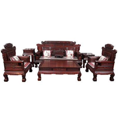 红木沙发中式印尼黑酸枝国标红木