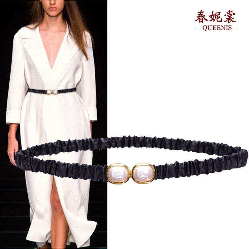 春妮裳韩版女时尚松紧弹力细腰带