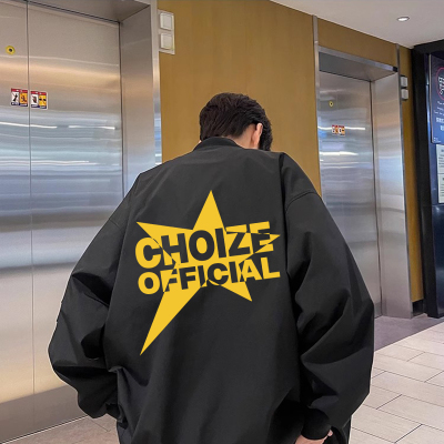 棒球领春秋季宽松版潮男穿搭夹克