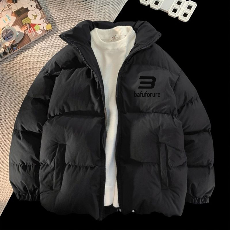 秋冬季潮男穿搭面包棉服棉衣