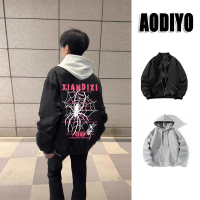 春秋季潮男穿搭棒球服外套夹克