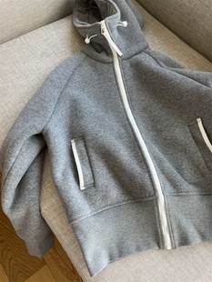 安全感给满1130g羊羔毛加厚连帽外套女宽松显瘦百搭保暖上衣