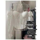 花蔓少女 双版 美貌狙击 蕾丝鱼骨胸衣长袖 本 Chao重工精致刺绣