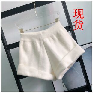 清仓可卷边穿哦 百搭针织短裤 2色飞入寻常百姓家