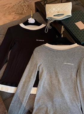 10/31 ann*天丝羊毛好成分）打底衫里的显瘦王炸！假两件修身版型