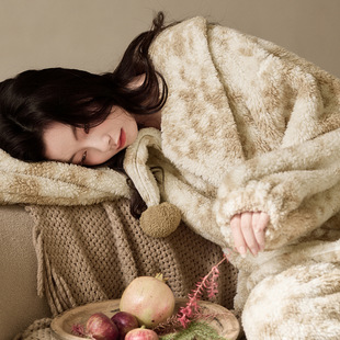 冬天睡衣女珊瑚绒加绒加厚保暖可外穿甜美法兰绒家居服秋冬款套装