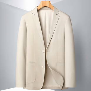 纯棉商务休闲西服男高端白领行政西装上衣结婚伴郎兄弟团便服单西