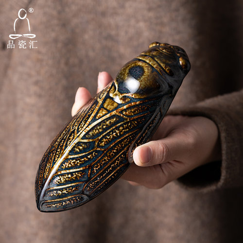 品瓷汇多功能金蝉香道线香插茶则