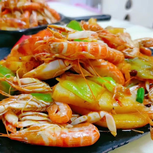 台州东海捕叮当虾鲜活超低温活冻夹板虾小海鲜鼓虾嘎巴虾狗虾1500