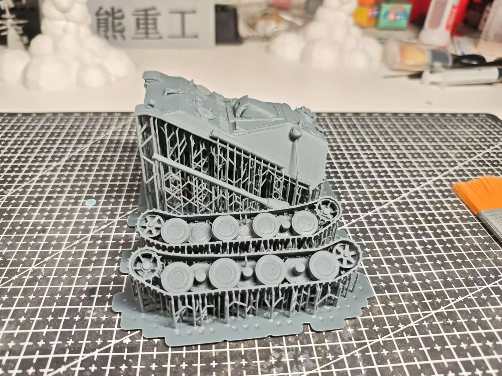 1/72 猎豹2坦克歼击车坦歼3d打印静态模型