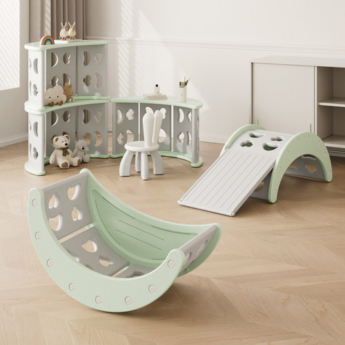 儿童攀爬架滑滑梯多功能玩具桌