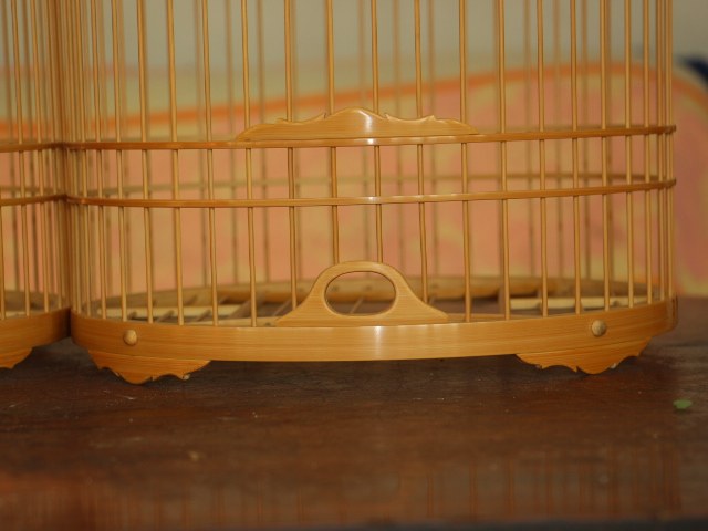 涿州张永华鸟笼鸟具 矮圈精品方肩花门花脚画眉素笼（不含竹抓）