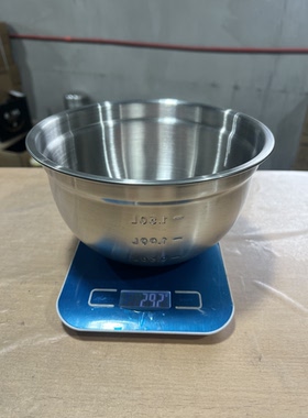 A416-加厚304多功能家用厨房打蛋和面汤盆带刻度20厘米一个